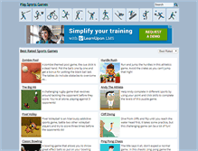 Tablet Screenshot of playsportgames.org